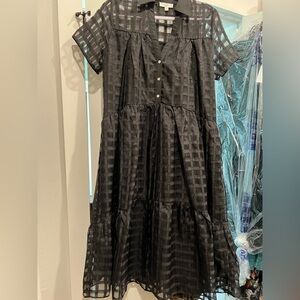 Entro midi dress, black, EUC, size medium